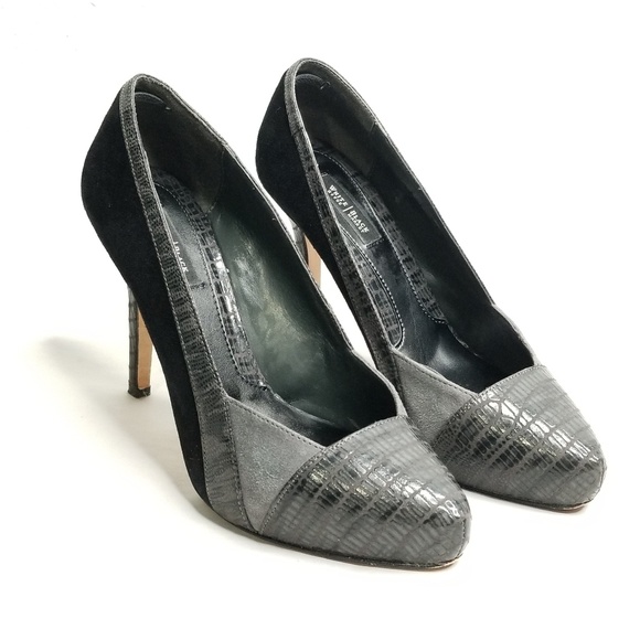 White House Black Market Shoes - White House Black Market Leather Suede Pumps